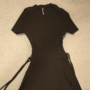 Design Lab Lord & Taylor Black Sheath Mini Dress